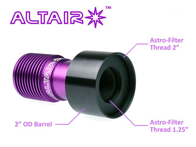 Picture of Altair GPCAM 2" Nose-piece with dual filter mounting