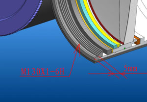 Bild von APM 120mm 45° SD-APO Fernglas mit UF24mm & Gabelmontierung