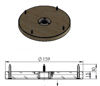 Picture of Berlebach Plate Ø 159 mm with nut for photo booth