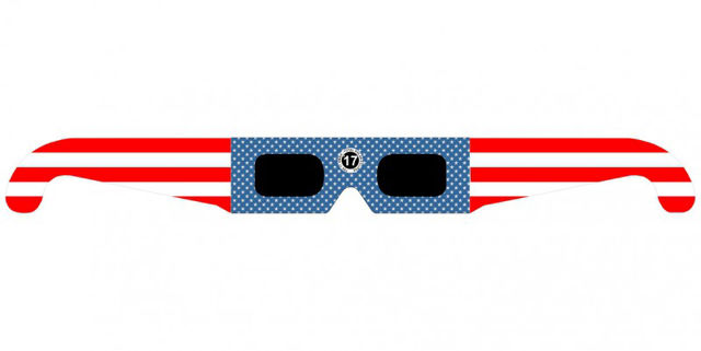 Picture of Solar eclipse glasses "Stars and stripes" (Eclipse glasses, 5-Set) by TSE17