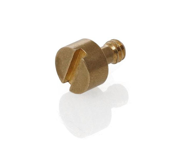 Picture of TS Optics 1/4" brass photo screw with coin slot
