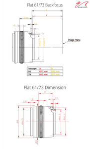 Bild von William Optics Flat61 für ZS61 Teleskope