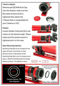 Picture of WILLIAM OPTICS REDCAT 51 F/4.9 PETZVAL REFRACTING TELESCOPE Generation 2