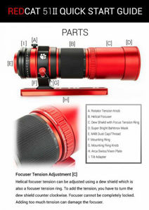 Picture of WILLIAM OPTICS REDCAT 51 F/4.9 PETZVAL REFRACTING TELESCOPE Generation 2