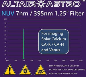 Picture of Altair NUV 7nm 1.25" Filter for Solar and Venus observations
