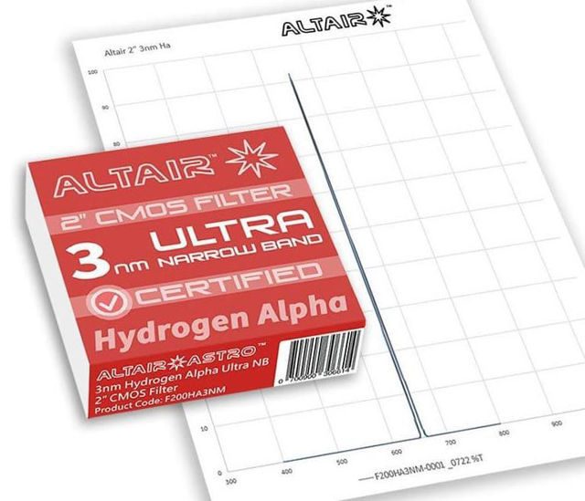 Picture of Altair ULTRA 3nm Ha Narrowband Filter 2" CERTIFIED