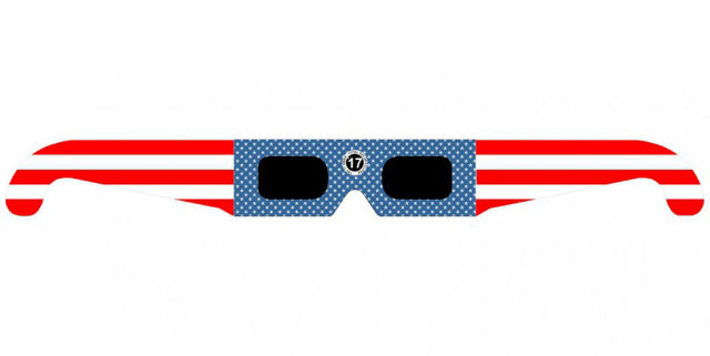 Picture of Solar eclipse glasses "Stars and stripes" (Eclipse glasses, 25-Set) by TSE17
