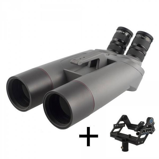 Picture of APM 70 mm 45° SD Apo Binocular with 1,25" eyepiece holder and Fork Mount