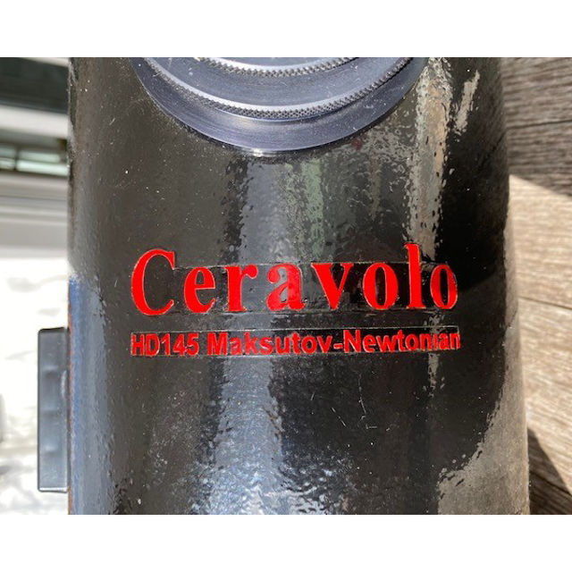 Bild von Ceravolo HD 145 F/6 Maksutov Newton Teleskop mit Rohrschellen, Taukappe