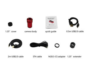 Bild von ZWO ASI120mini Mono - kompakte Astrokamera und schneller Autoguider