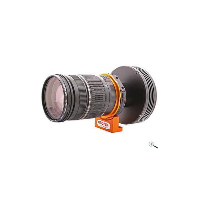Picture of Geoptik Adaptor for Nikon lenses to T2 for CCD cameras - w/ 1/4" thread