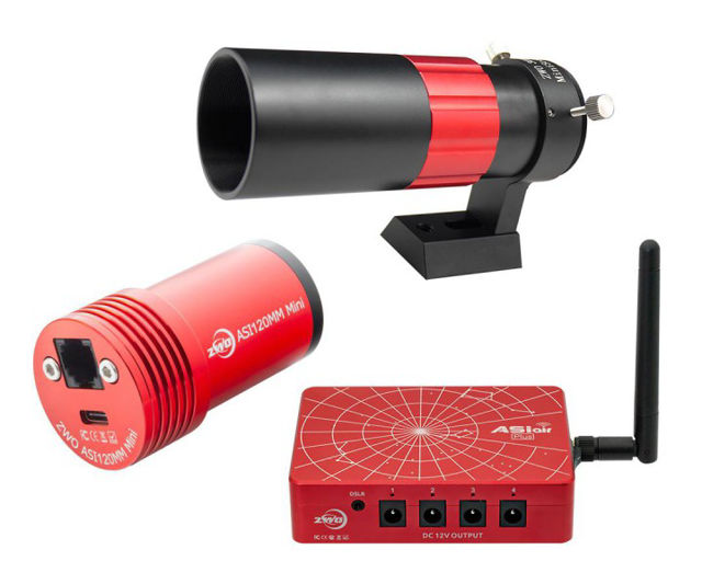 Bild von ZWO ASIAIR Plus + ASI120MM Mini + 30 mm Leitfernrohr Autoguiding Kit