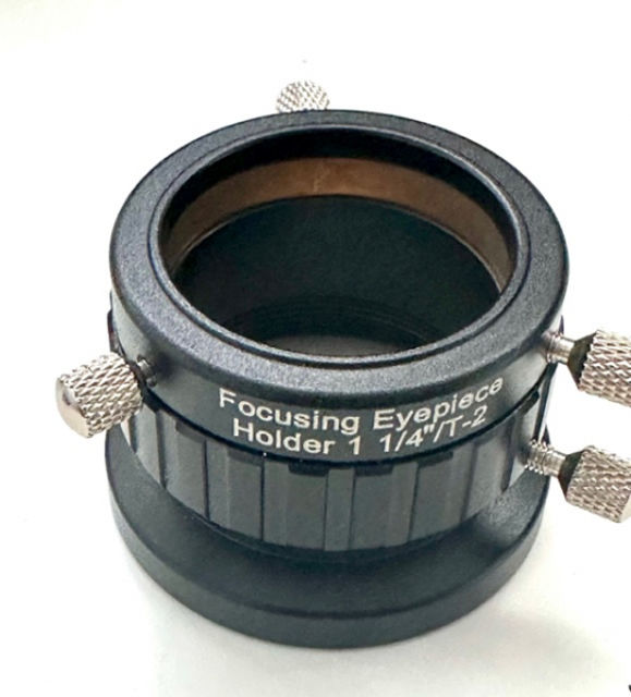 Picture of Baader eyepiece clamp 1¼" on T-2 with rotary focusing (T-2 component #8A)
