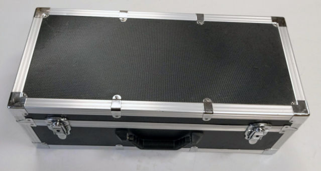 Bild von Transport-Koffer in schwarz mit Aluminiumrahmen