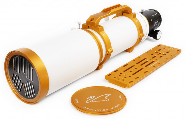 Picture of William Optics Apochromatic Refractor AP 132/925 Fluorostar 132 OTA with R&P Focuser, Color: Gold