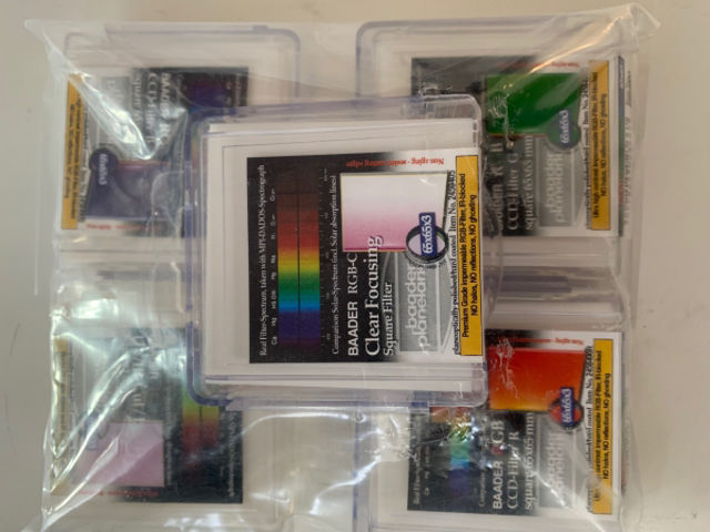 Picture of Baader L-RGB-C CCD Filter Set 65x65 mm square, unmounted