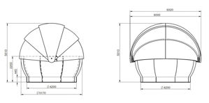 Bild von Astroshell Kuppel 6,00 m Aussendurchmesser
