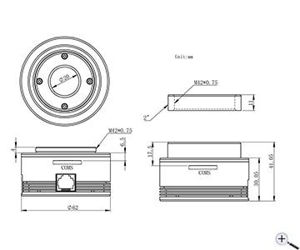 Bild von ZWO ASI482MC USB3.0 Color CMOS Kamera - Chip D= 12,86 mm, 5,8 µm Pixelgröße