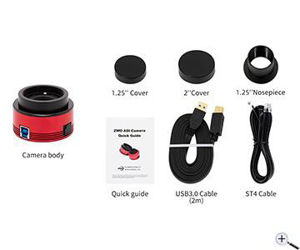 Bild von ZWO ASI482MC USB3.0 Color CMOS Kamera - Chip D= 12,86 mm, 5,8 µm Pixelgröße