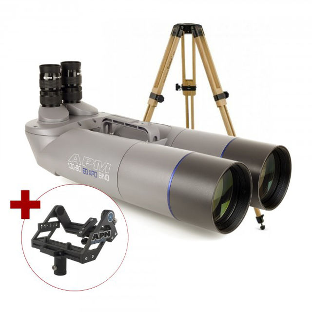 Picture of APM 100mm 90° ED-Apo Binocular with UF18mm, Center-Mount & Tripod