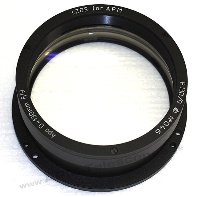 Bild von APM - LZOS Apo-Refraktoren - 130 f/1200 Apochromatische, Linse in Fassung