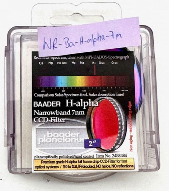 Picture of Baader Planetarum H-alpha 7 nm CCD Filter 2"
