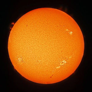 Picture of 50mm H-alpha double-stack solar filter, for all LS50FHa filter-systems and LS60THa/LS60MT telescopes