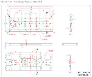 Picture of VIXEN LARGE ACCESSORY PLATE DX