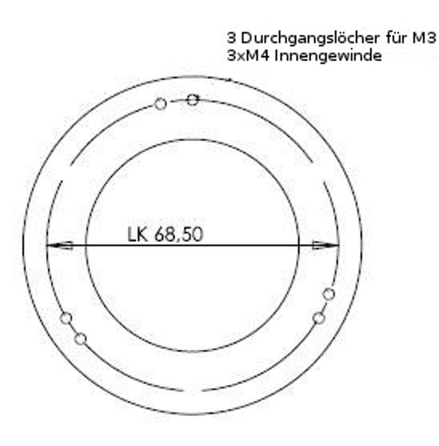 Picture of TS Optics individual adapter for the TS Gigant Off Axis Guider