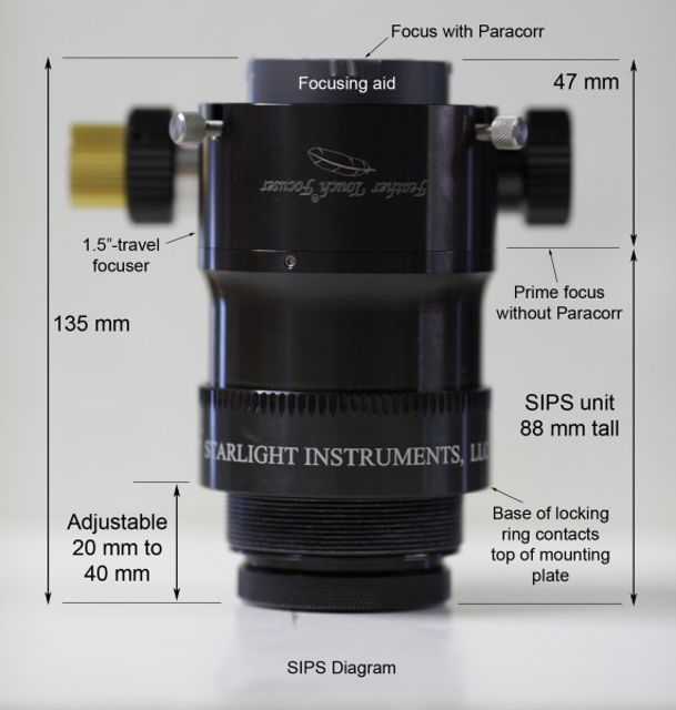 Bild von Starlight SIPS TeleVue Koma-Korrektor mit Adapter für FT Fokussierer