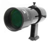 Picture of TS-Optics 8x50 Finder - straight view, black colour and with adjustable bracket