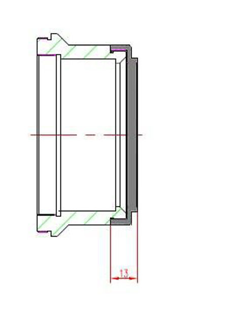 Picture of TS Optics Adapter to M69x1 for the PHOTOLINE 3" full size flattener TSFlat3