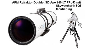 Bild von APM Doublet SD Apo 140 f/7 FPL53 Optischer Tubus mit 3.7" Auszug und NEQ6 Montierung