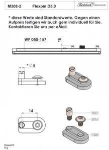 Bild von Berlebach Flexpin D5,0