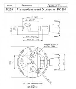Picture of Berlebach Prism clamp with pressure shoe