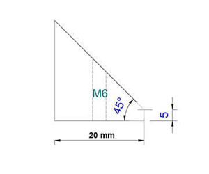 Bild von TS-Optics Newton Fangspiegelhalter aus Aluminium - D = 20 mm