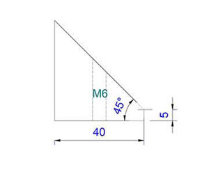 Bild von TS-Optics Newton Fangspiegelhalter aus Aluminium - D = 40 mm
