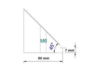 Picture of TS-Optics Newtonian Secondary Mirror Holder of aluminum - D = 60 mm, short
