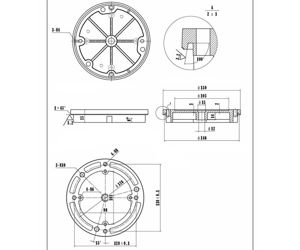 Bild von iOptron MiniPier Säulenansatz mit 200 mm Höhe für iOptron Montierungen