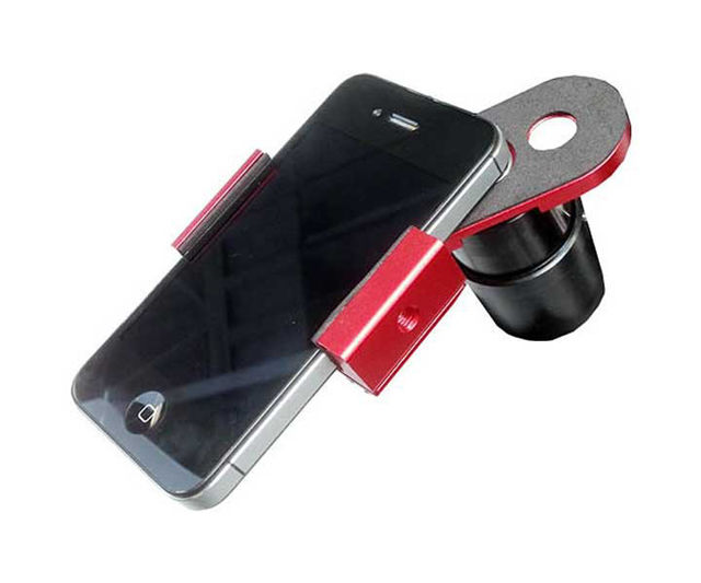 Picture of iOptron universal Smartphone Adapter with integrated 1.25" Projection Eyepiece