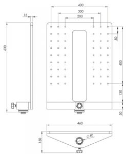 Picture of Berlebach TV mount VESA bracket for tripods
