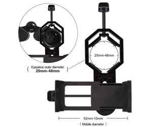 Picture of TS-Optics smartphone adapter for telescopes, spotting scopes, microscopes and binoculars