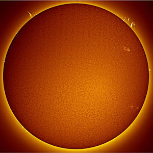 Picture of LUNT LS40THa/B1200 H-alpha solar telescope