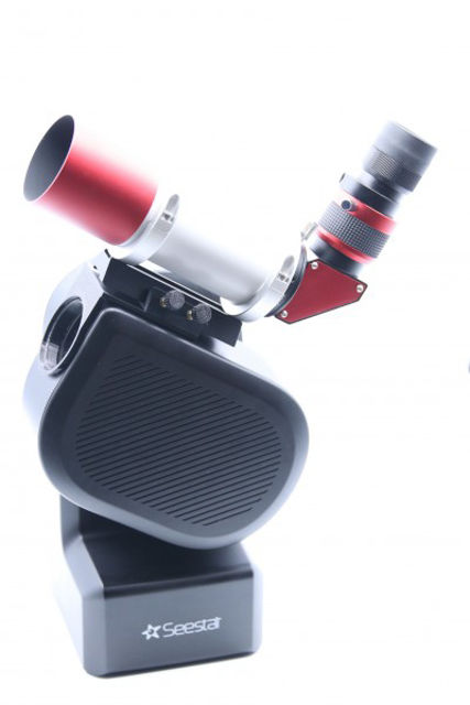 Picture of Wega clip-on mount with viewfinder base on Seestar S50 from ZWO