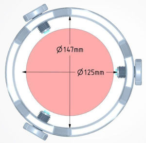 Picture of Altair 115mm Aperture Hydrogen Alpha D-ERF (120mm filter with housing cell)