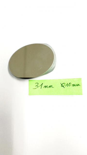 Bild von Elliptische Fangspiegel Durchmesser kleine Achse 32 mm Dicke 10 mm, Qualität 1/12 P-V