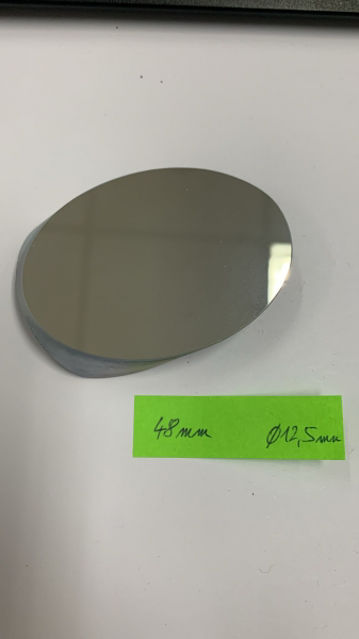 Picture of Elliptical secondary mirror diameter small axis 48 mm thickness 12.5 mm