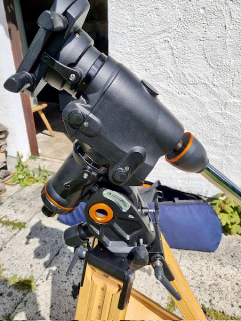 Picture of Celestron CGEM-DX Mount include Berlebach Planet Tripod