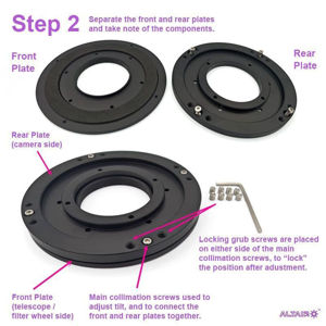 Tilt Adjuster Plate - Altair Hypercam TEC Camera