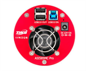 ZWO Color Astrokamera ASI585MC Pro gekühlt, Sensor D=12,84 mm, Pixel 2,9 µm